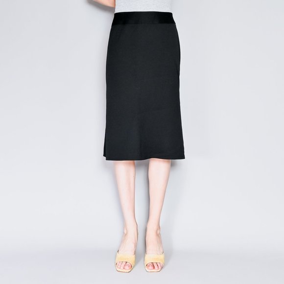 687. GIORGIO ARMANI Wool-Blend Jacquard Skirt Sz 46 - Picture 1 of 6